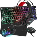 Pack Pro gaming Legends 6 pièces: Clavier, Souris, Tapis, Casque, convertisseur Compatible PC/PS4/Xbox One/Switch/PC d'occasion (Playstation 4 )