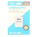 Carte Mémoire 64 Mb - 1019 Blocs Non Officielle en boîte
