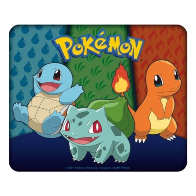 Tapis de souris souple Starters Kanto Pokémon - Multimedia
