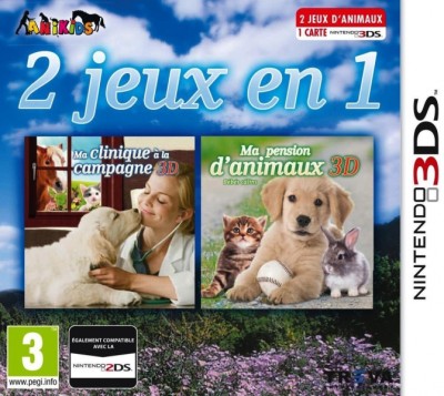 Ma Clinique à la Campagne 3D + Ma Pension d'Animaux 3D  - 3DS