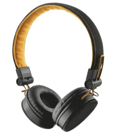 Casque fyber Trust Urban Noir/Orange - Multimedia