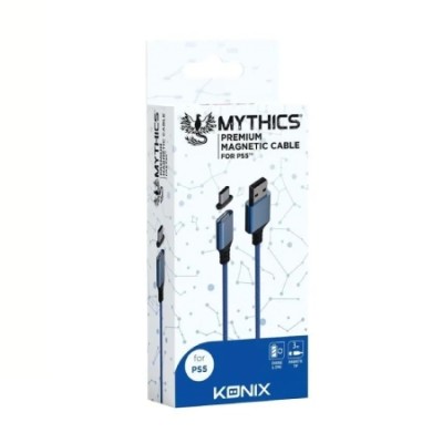 Câble magnétique pour PS5 Konix bleu - Multimedia