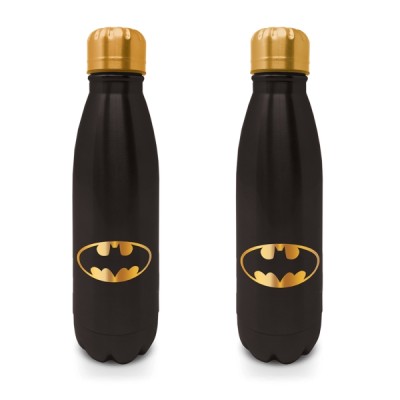 Petite bouteille en métal Noire et Dorée - Batman - 540ml - mug