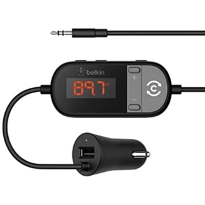 Transmetteur FM pour iPhone 3G TuneCast Auto Live Belkin noir  - Accessoires