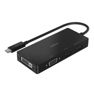 Adaptateur vidéo USB-C VGA -DVI - 4K HDMI - 4K Display Belkin noir - Accessoires