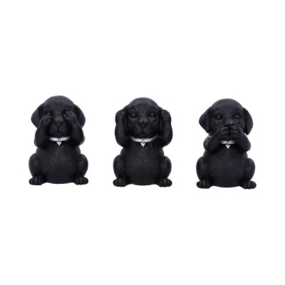 Les trois petits Figurine labrador de la sagesse 8.5cm Nemesis Now - Figurine