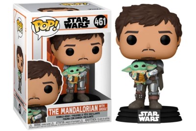 Figurine Pop The Mandalorian with Grogu (Star Wars The Mandalorian) N°461 - Figurine