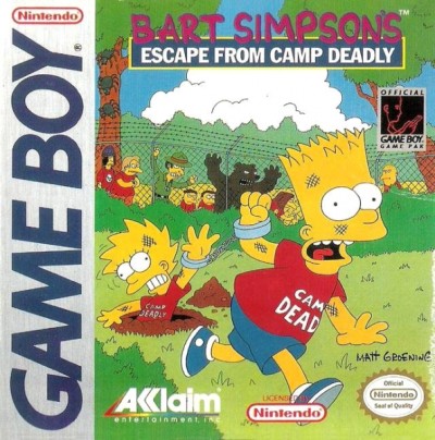 Bart Simpson's Escape From Camp Deadly en boîte - Game Boy