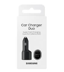 Chargeur allume cigare rapide double Samsung Dual Port 25w 15w - Téléphone
