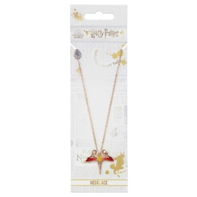 Collier argent Fawkes (Plaqué or) - Harry Potter - Bijouterie