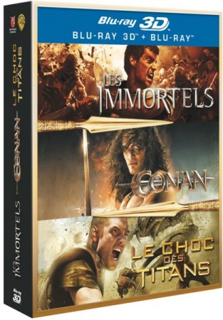Conan 3D + Les Immortels 3D + Le Choc des Titans 3D  - BluRay