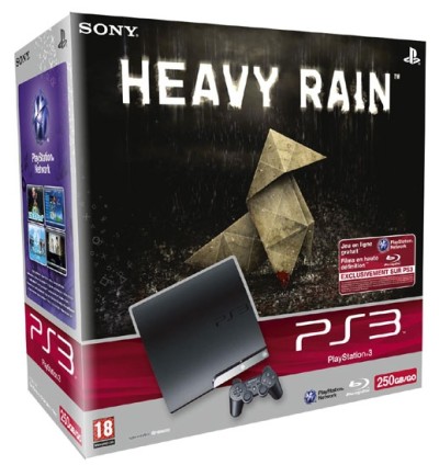 Console Playstation 3 Slim (250 Go) et Heavy Rain - Playstation 3