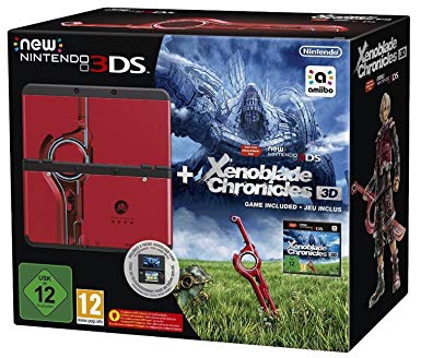 Console New Nintendo 3DS Noire et Xenoblade Chronicles 3D en boîte - 3DS