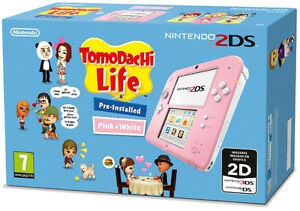 Console Nintendo 2DS Rose - Tomodachi Life en boîte - 3DS