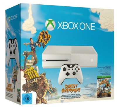 Console Xbox One Blanche + Sunset Overdrive - Xbox One