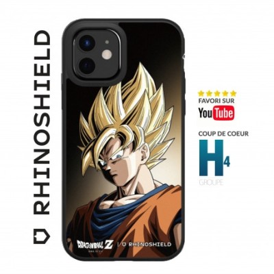 Coque Rhinoshield SolidSuit personnalisée pour iPhone 13 Pro Dragon Ball Z Super Saiyan Goku Dark edition - Coque