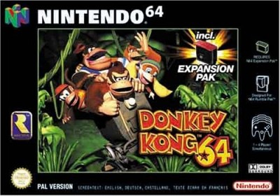 Donkey Kong 64 avec ram pak en boîte - Nintendo 64