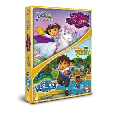 dora l'exploratrice dora et le cheval magique + diego et l'équipe des avanturiers - DVD