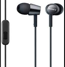 Écouteurs filaire intra-auriculaires Sony ultra légers EX15AP noir - Multimedia