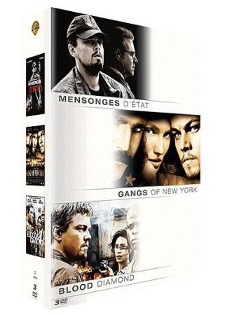 Coffret Leornardo DiCaprio : Mensonges d'état et Gangs of new york et Blood diamonds - DVD