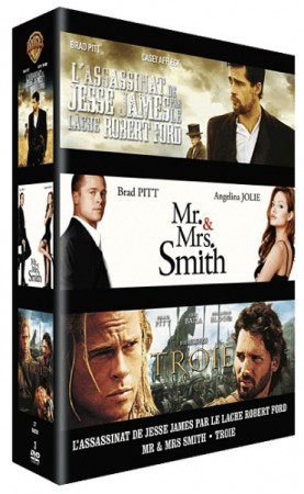 L'assassinat de jesse james par le lâche robert ford et Mr et mrs smith et Troie - DVD