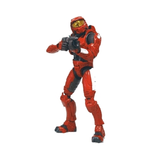 Red Spartan (bandes blanches) - Halo 2 (Limited Edition) - Figurine