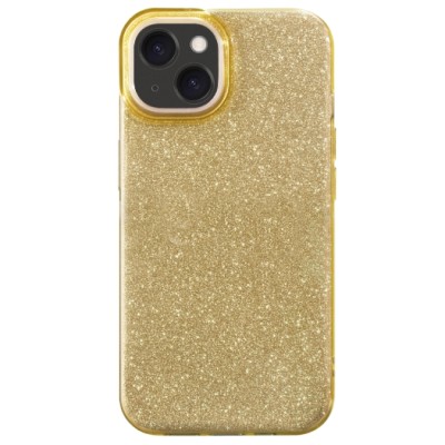 Coque glitter iPhone 13/14 or - Coque