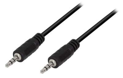 LogiLink Câble audio, 2 x jack mâle 3,5 mm, 3 m noir - Multimedia