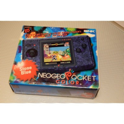Console Neo Geo Pocket Color Stone Blue en boîte - Neo Geo Pocket couleur