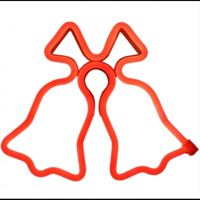 Neon lumineux cloches rouges usb-a - Lampe