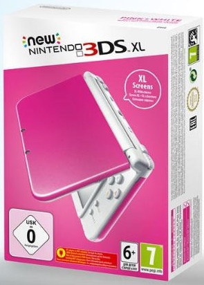 Console New Nintendo 3DS XL Rose et Blanche en boîte - 3DS