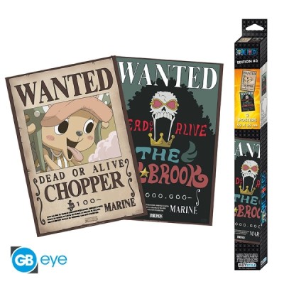 Posters Wanted Brook & Chopper ONE PIECE Set 2 Chibi (52 x 35 cm) - Poster