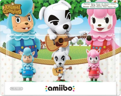 Amiibo Animal Crossing - Kéké - Serge - Risette - Wii U