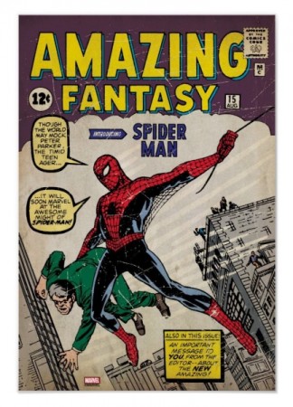 Plaque Métal Amazing Fantasy Spider-Man  - Gadget