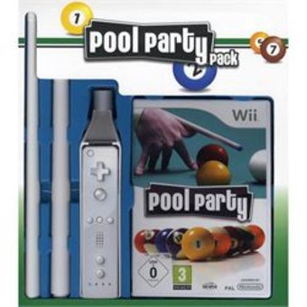 Pool Party et queue de billard - Wii