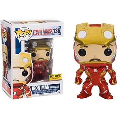 Pop Captain America Civil War - Iron Man Unmasked - 136 Hot Topic - Figurine