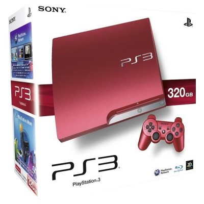 Console Playstation 3 Slim (320 Go) - Rouge en boîte  - Playstation 3