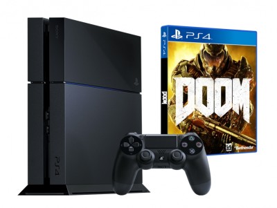 Console Playstation 4 (1 To) et Doom - Playstation 4 