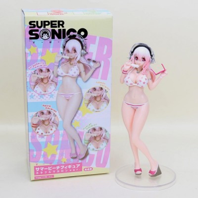 Figurine Super Sonico - Maillot de Bain Rose (Strawberry Macaron) - Figurine