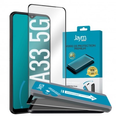 Protection d'écran - verre trempé pour Samsung Galaxy A33 5G - Jaym - Coque