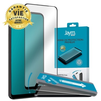 Verre trempe premium 3D avec applicateur pour apple iPhone 15 jaym - Coque