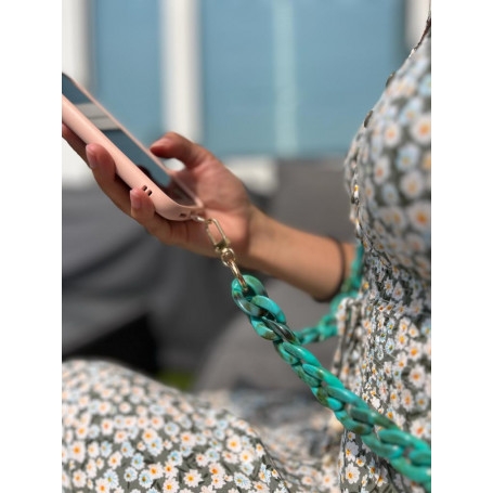 tour de cou fashion turquoise avec attache universelle 120m jaym (4)
